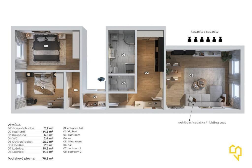 V Centru Olomouce Apartment Olmütz
